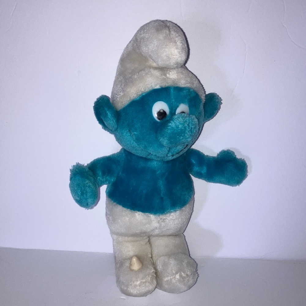 Vintage 1982 Smurf Stuffed Toy 12”